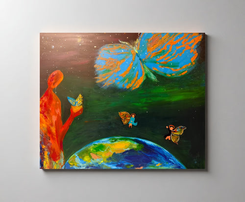 The Nebula of Imagination Series — Horsehead Nebula，19.7'' × 23.6'' | Original Painting by Chinese Artist | Magic Bear Art