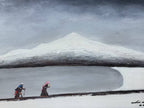 The Pilgrims — 23.2''×15'' Small Format Oil | Original Painting by Chinese Artist | Magic Bear Art