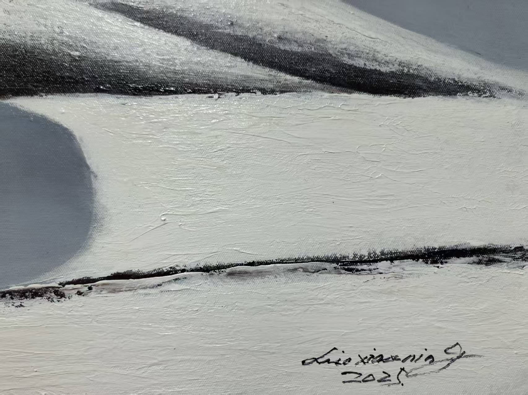 The Pilgrims —59.1''×31.5'' Large Format Oil | Original Painting by Chinese Artist | Magic Bear Art