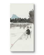 The Quiet Shore—54.3'' × 26.8''，Contemporary Chinese Ink | Chinese Original Painting | Magic Bear Art