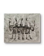 The Shapeshifter - Ink on Canvas 27.6″ × 35.4″ | Chinese Original Painting | Magic Bear Art