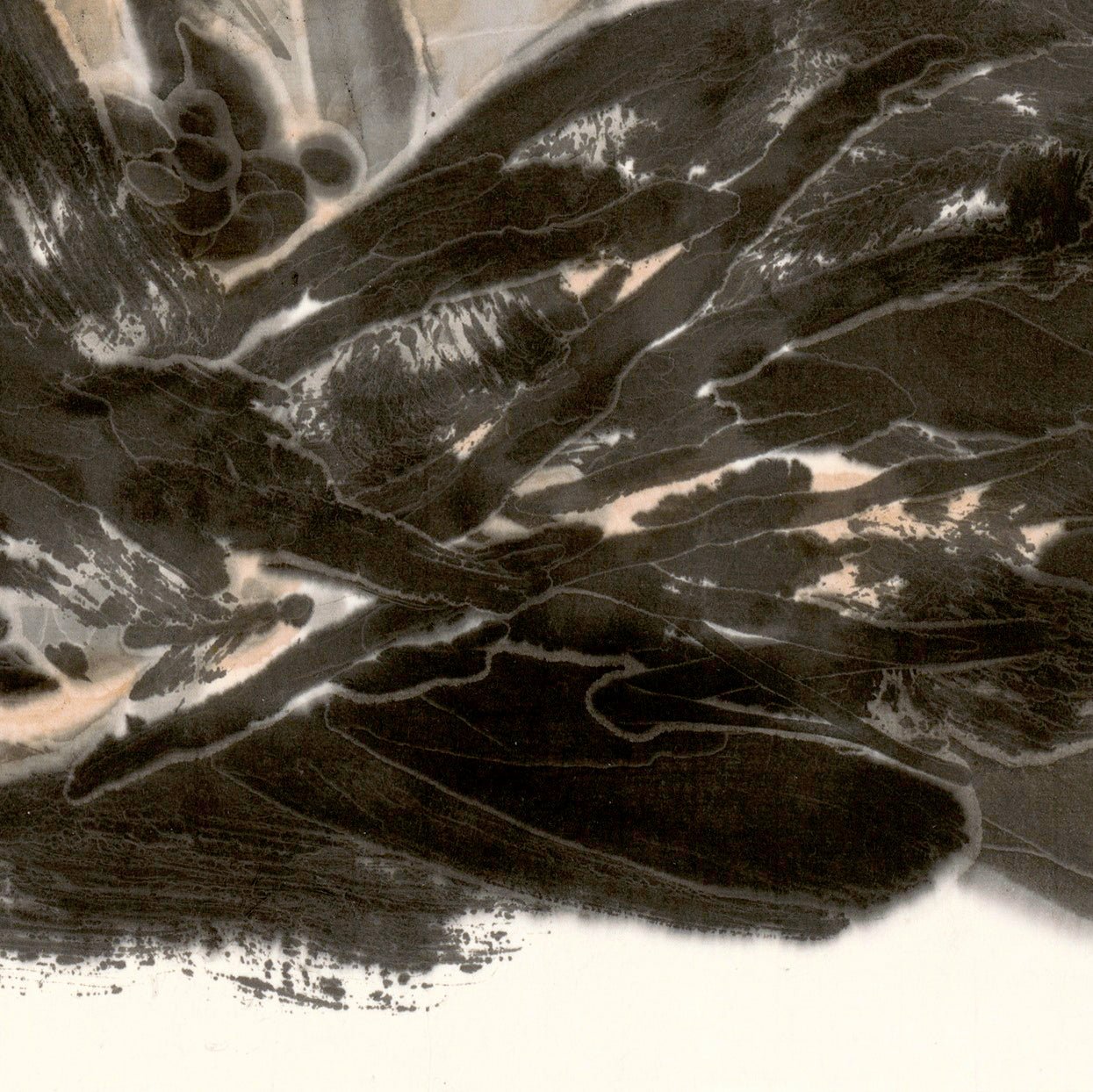 The Stream - 26.8''× 26.8'' | Original Painting by Chinese Artist | Magic Bear Art