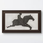 The Wind Chaser - chinese Ink on Paper 54.3'' × 26.8'' | Chinese Original Painting | Magic Bear Art