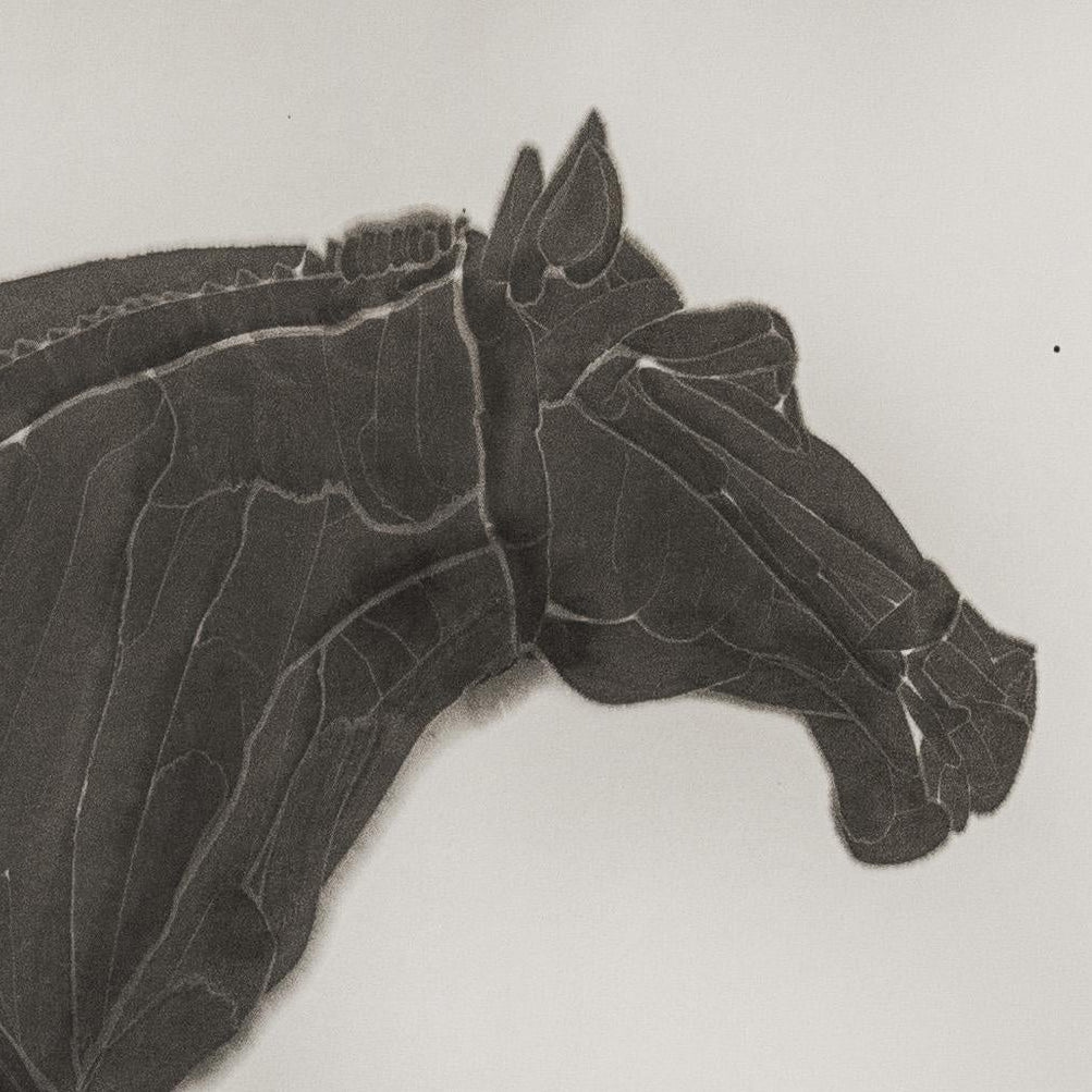 The Wind Chaser - chinese Ink on Paper 54.3'' × 26.8'' | Chinese Original Painting | Magic Bear Art