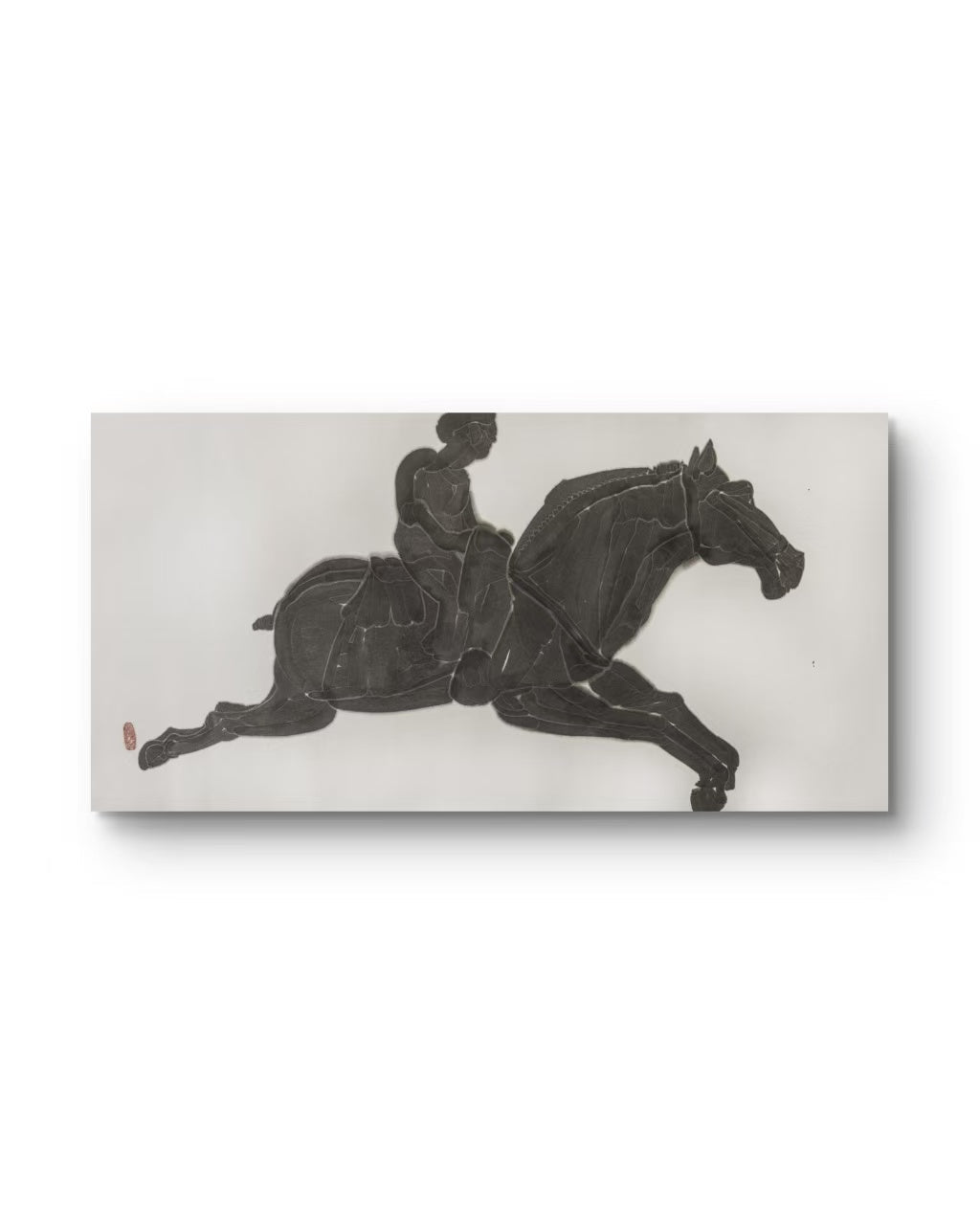 The Wind Chaser - chinese Ink on Paper 54.3'' × 26.8'' | Chinese Original Painting | Magic Bear Art