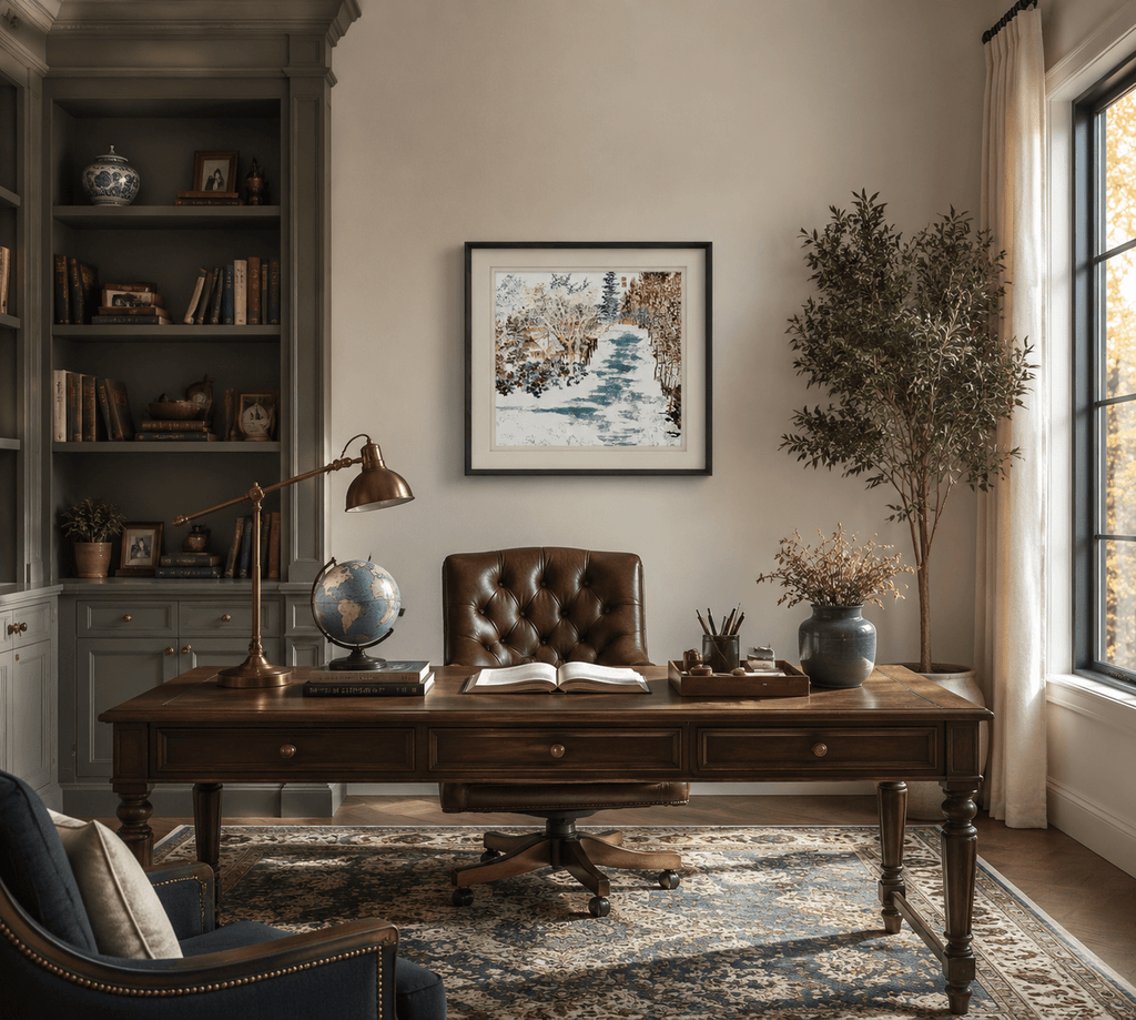 Winter Blessings | Chinese Original Painting | Magic Bear Art