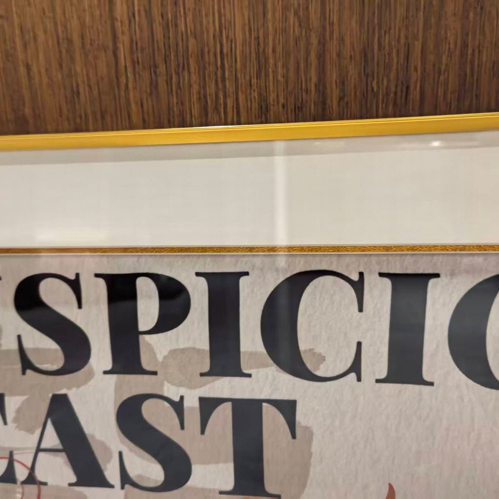 Xiezhi (Chinese Mythical Beast) - Silk Wall Art 19.7'' × 19.7'' | Original Painting by Chinese Artist | Magic Bear Art