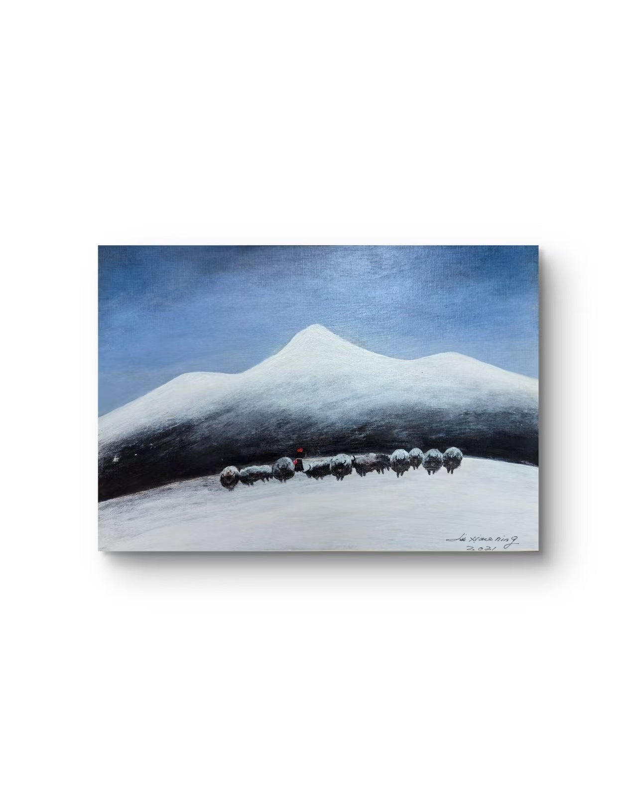 Yak Herders | Chinese Original Painting | Magic Bear Art